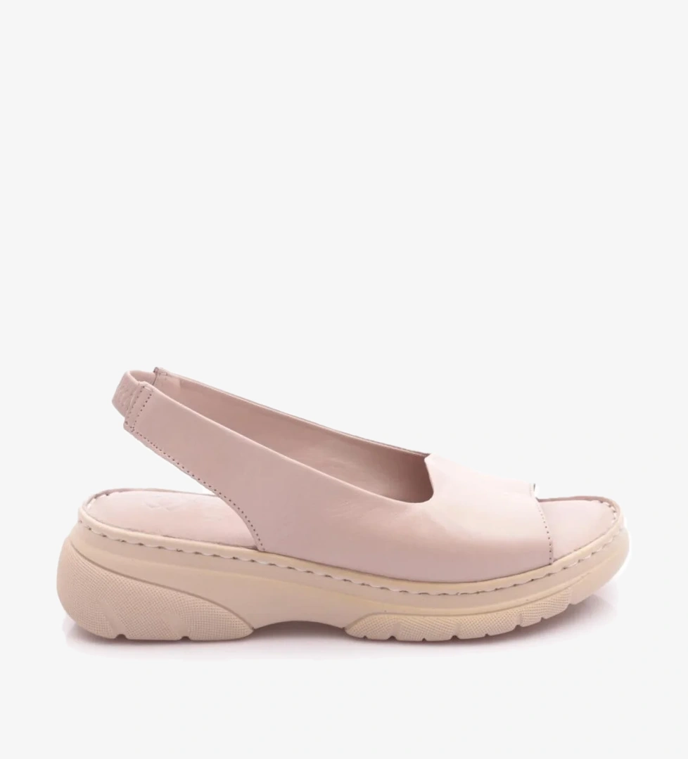 016 Kadin Lastik Detayli Sandalet