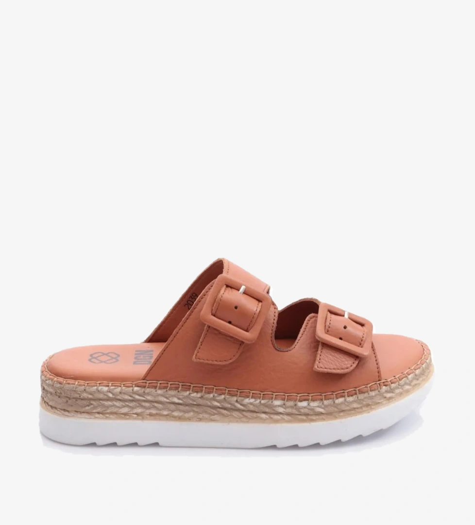 2039 Kadin Üstü Kemer Detayli Ayarlanabilir Terlik