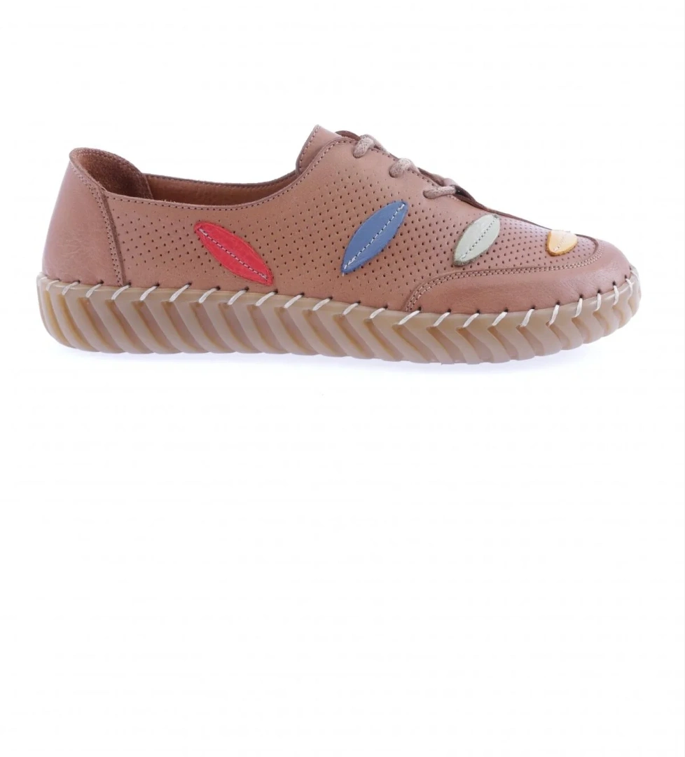 Dgn Dgn Taba 671-23Y Kadin Saraçli Casual Ayakkabi Flo'da! Taba - 1. görsel