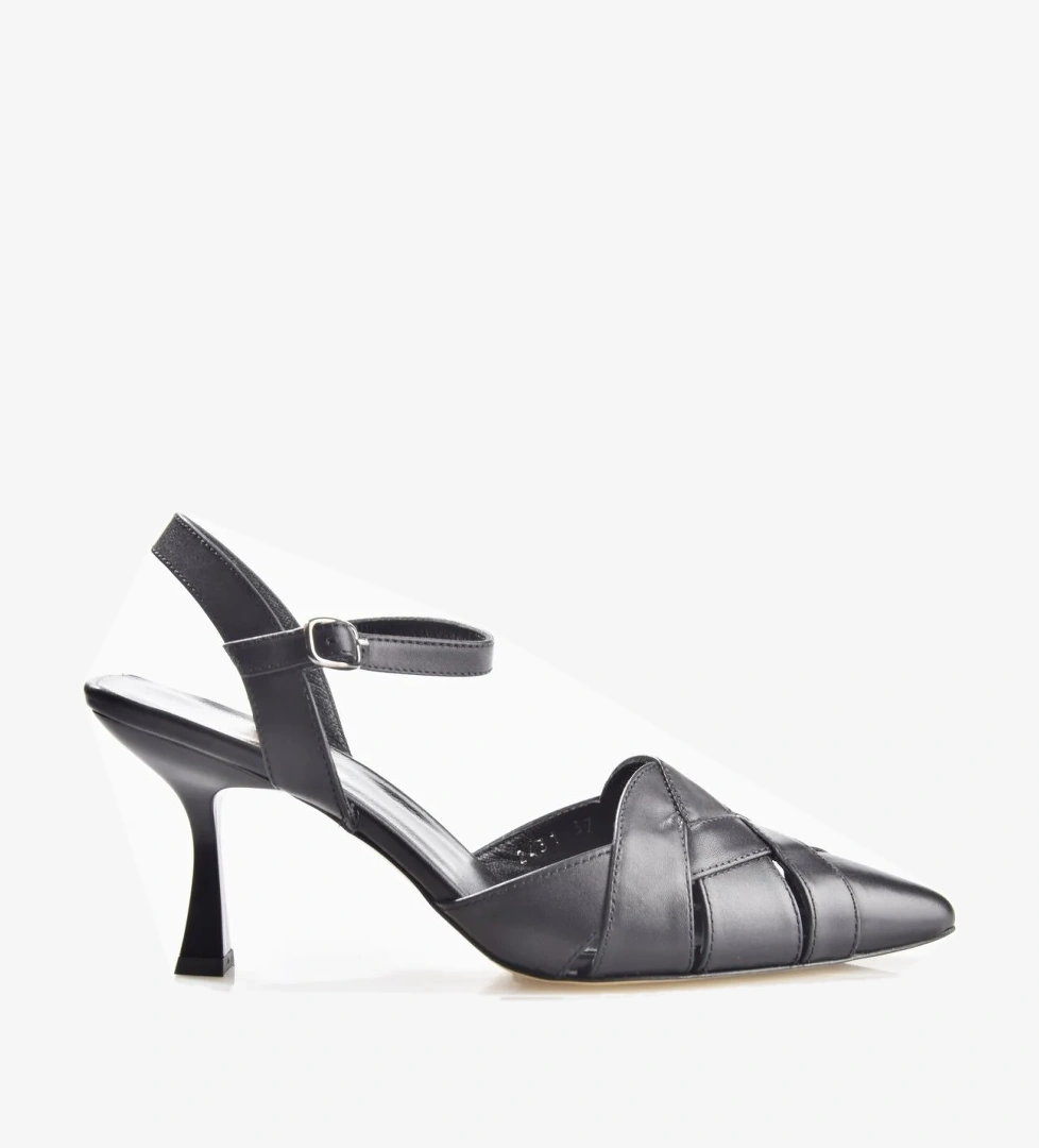 Nish Exclusive 2431 Kadın Hakiki Deri Topuklu Ayakkabı - Görsel 1