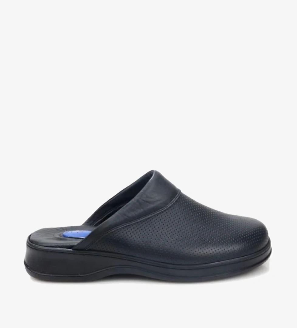 Pisagor Ps-33730 Ortopedik Hastane Önü Kapalı Sabo Erkek Deri Terlik