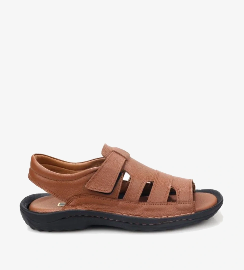 Pisagor Ps-33720 Erkek Ortopedik Deri Sandalet