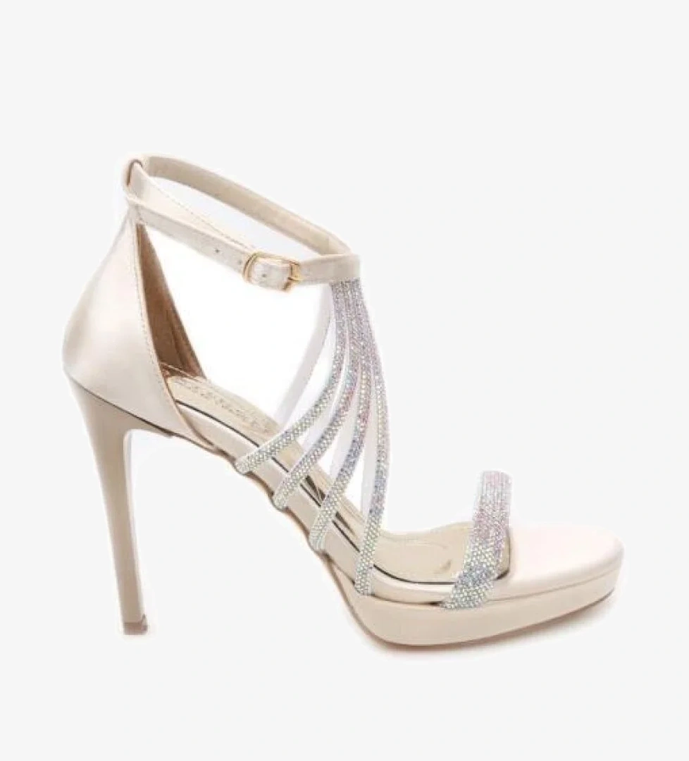 Ony 03243 11 Cm Kadın Platform Abiye Ayakkabı