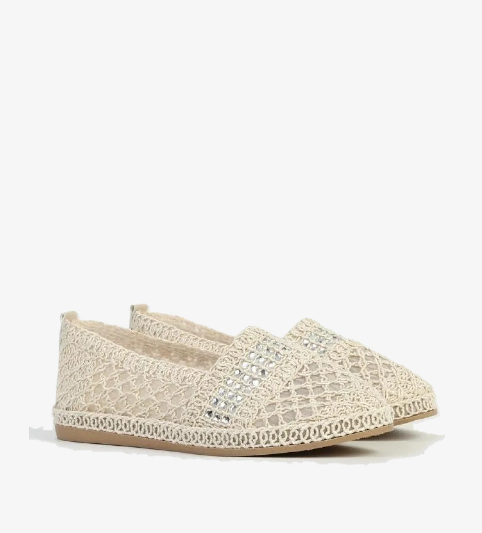 PC 54570 Taşlı Örme Kadın Günlük Babet