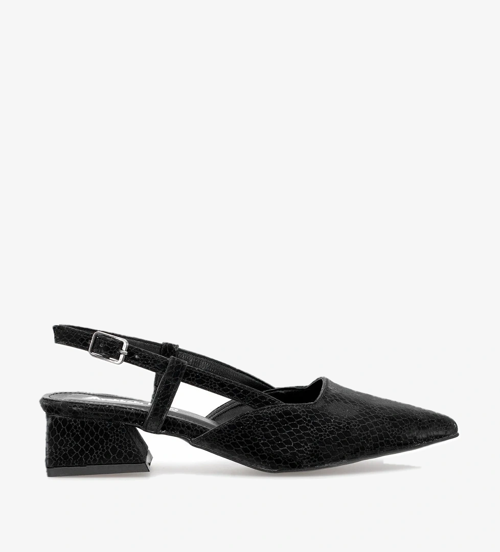 Ayakkabı Fuarı Elit MST501Y Kadın Klasik Topuklu ayakkabı Siyah model görseli