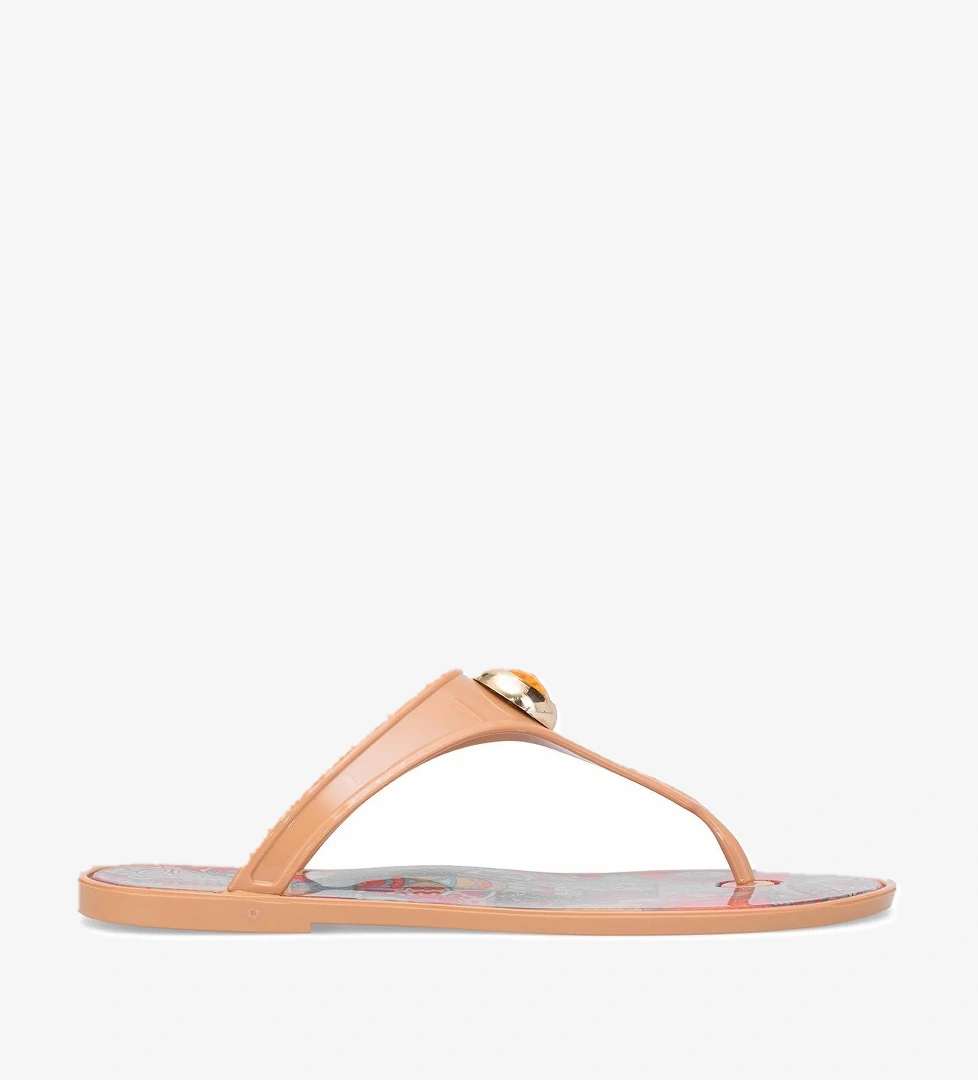 Elit KDRJ9003-2 Kadın Parmak Arası Terlik Ten - Görsel 1