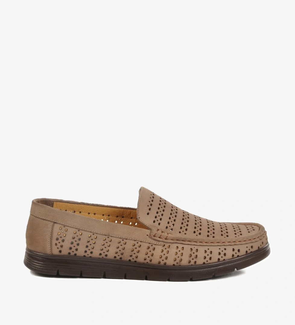 Kum Nubuk Hakiki Deri Jel Taban Anatomik Erkek Casual Ayakkabı Gmz 005 M