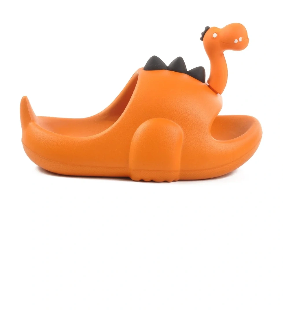 Ayakmod Turuncu Hafif Eva Dinazor Figürlü Unisex Çocuk Terlik Cool P-F model görseli