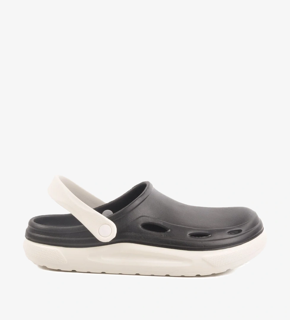 Siyah Hafif Eva Erkek Sabo Terlik Cat M