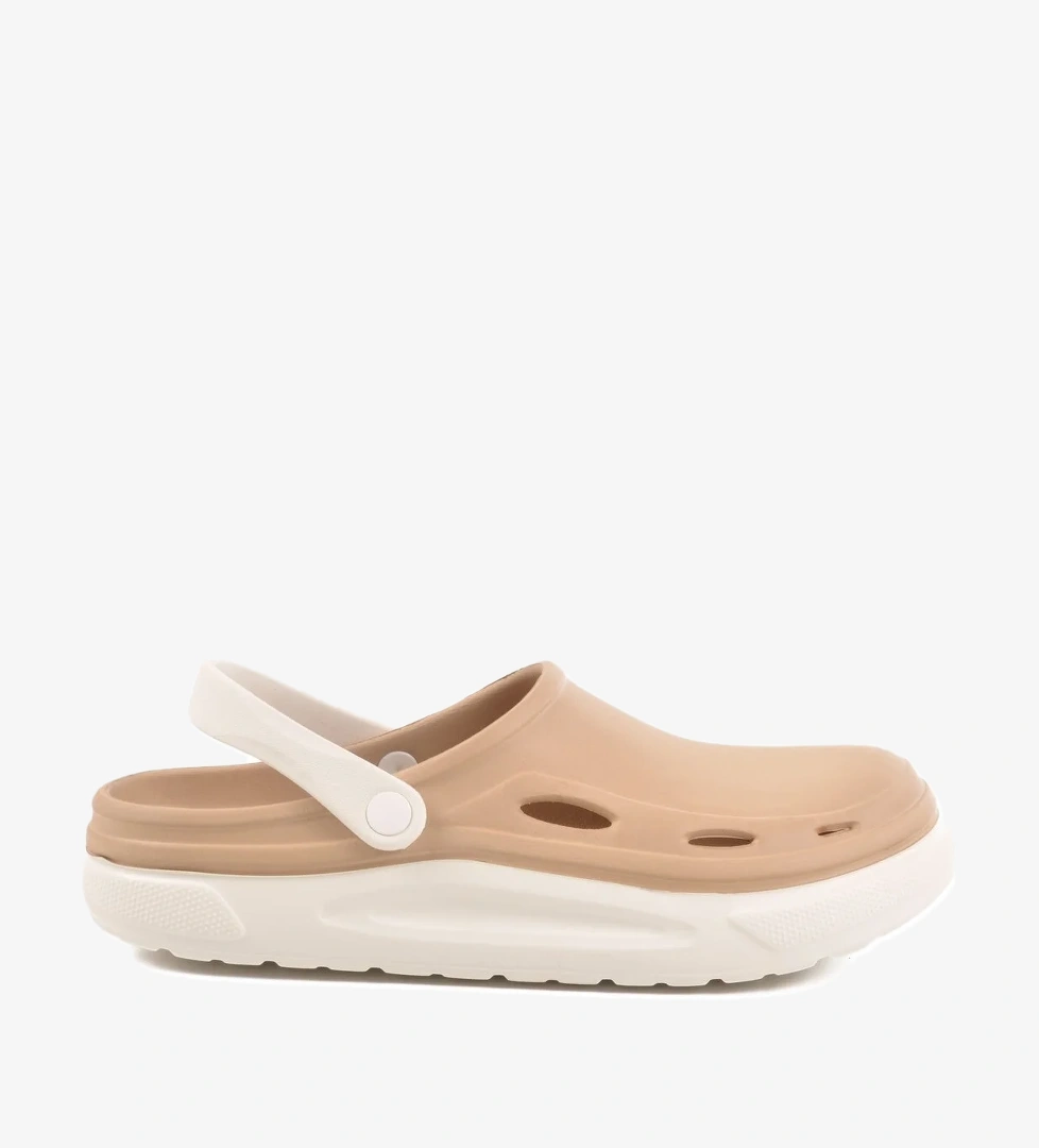 Bej Hafif Eva Erkek Sabo Terlik Cat M