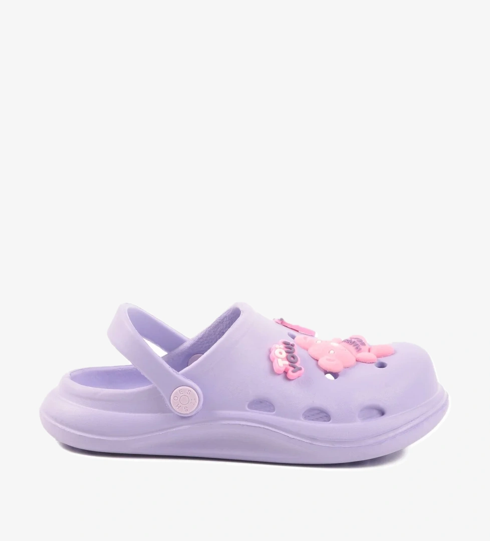 Lila Eva Hafif Kız Çocuk Sabo Terlik 303 F