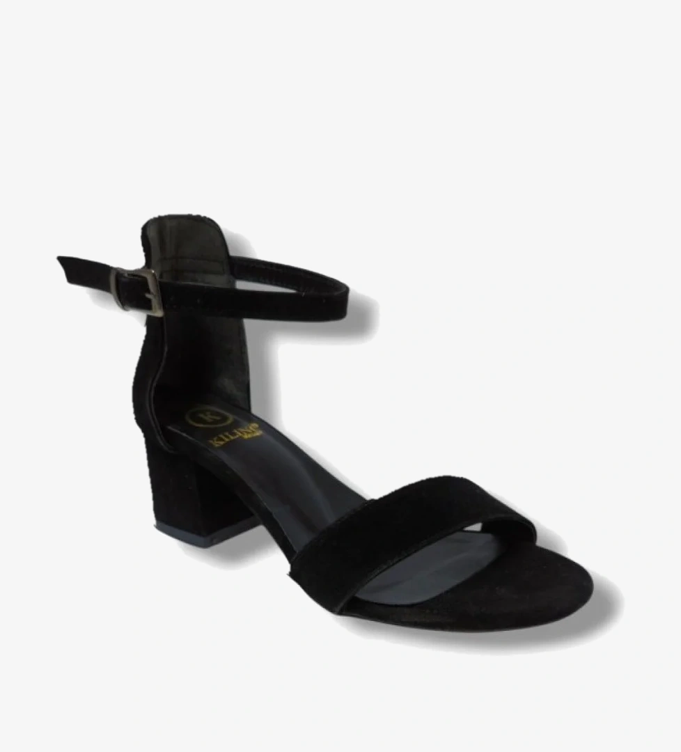 Cakgo Kılınç 985-25 Süet Anatomik Tek Bant Kalın Topuk Kadın Sandalet model görseli