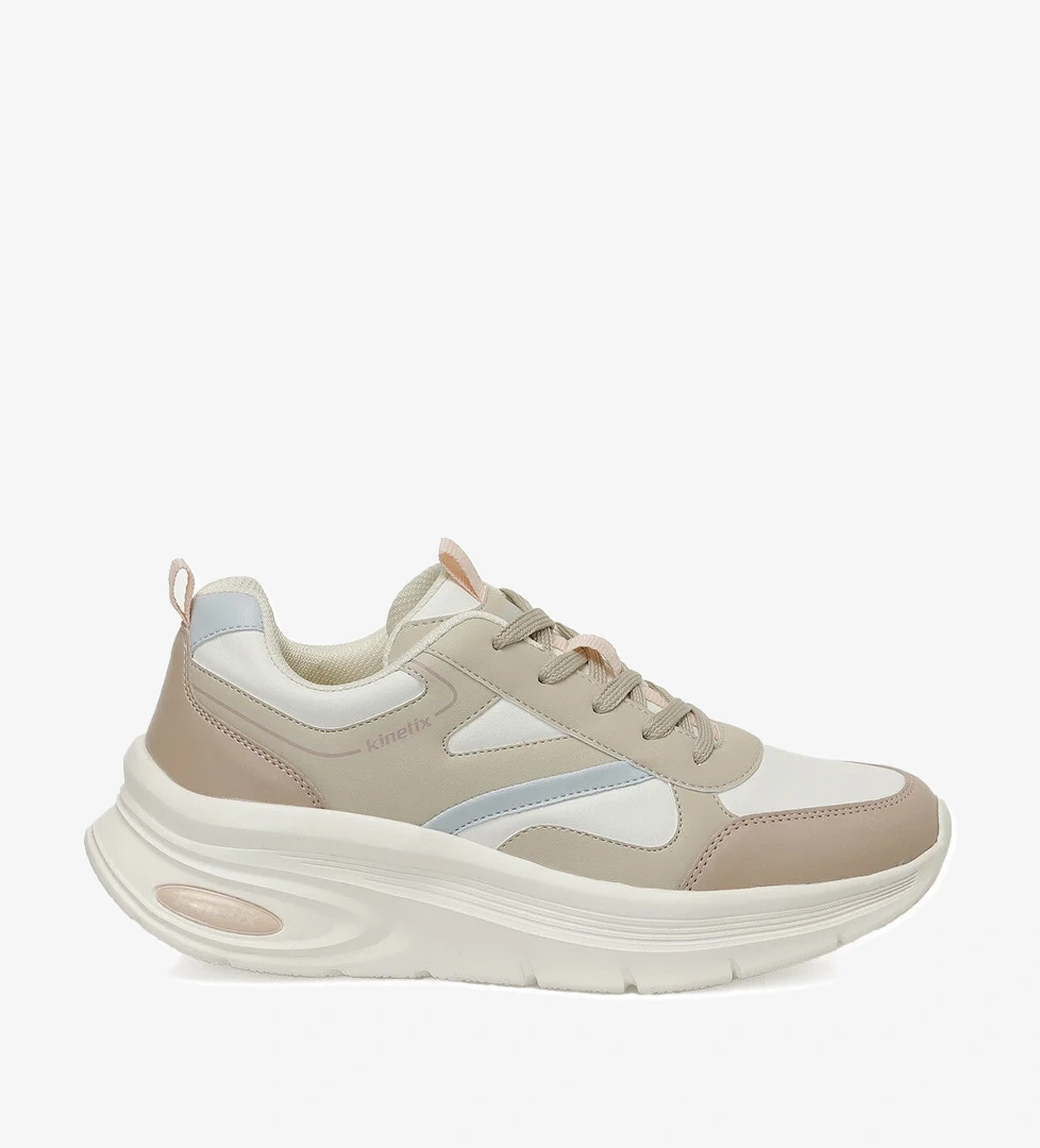 LINDSEY PU W 5PR Ekru Kadın Comfort Ayakkabı - Görsel 1