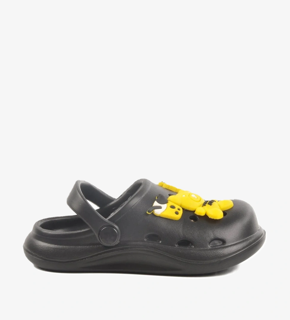 A Spor Aspor Siyah Ekru Kız Çocuk Sabo Terlik model görseli