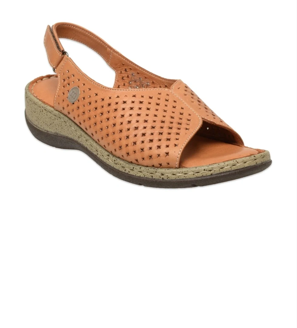 D25Ys-2870 Günlük Taba Kadın Sandalet