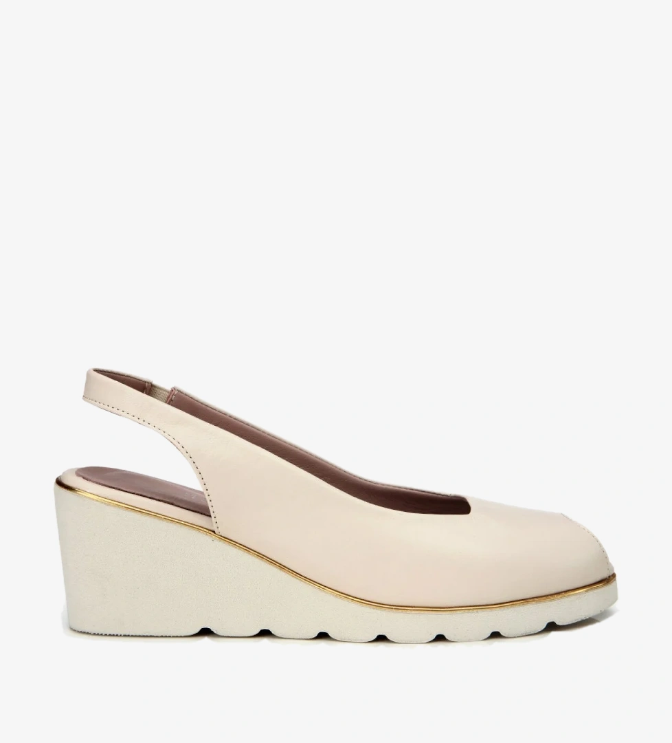 Hotiç Siyah Hotiç Hotiç Deri Kadın Tokalı Dolgu Topuklu Sandalet