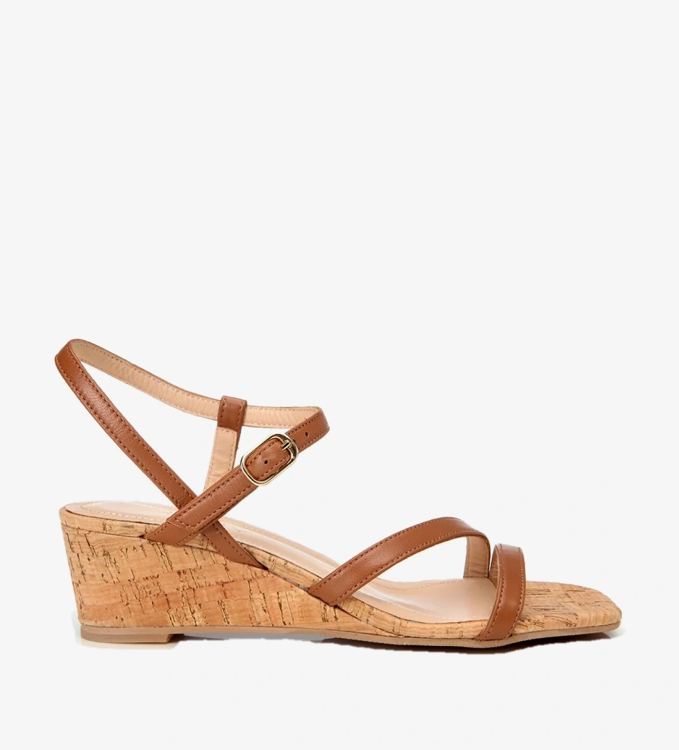 Hotiç Siyah Hotiç Hotiç Deri Kadın Dolgu Topuklu Sandalet