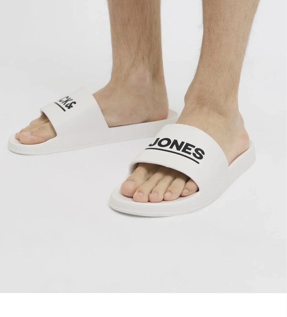 Jack &amp; Jones Jack Jones Jfwollıe Slıder Ln Erkek Beyaz Terlik 12236477-01