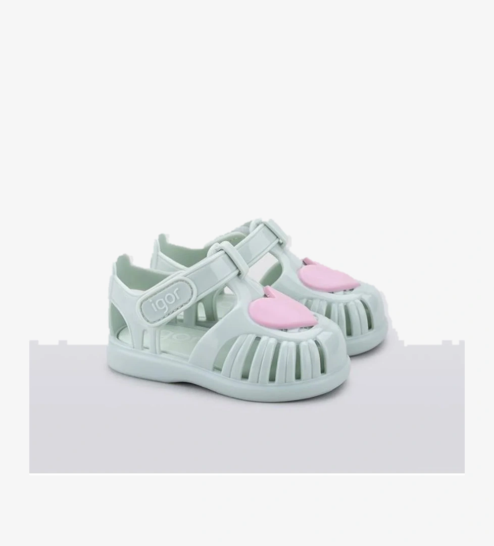 Tobby Gloss Love Çocuk Yeşil Sandalet S10310-igr026