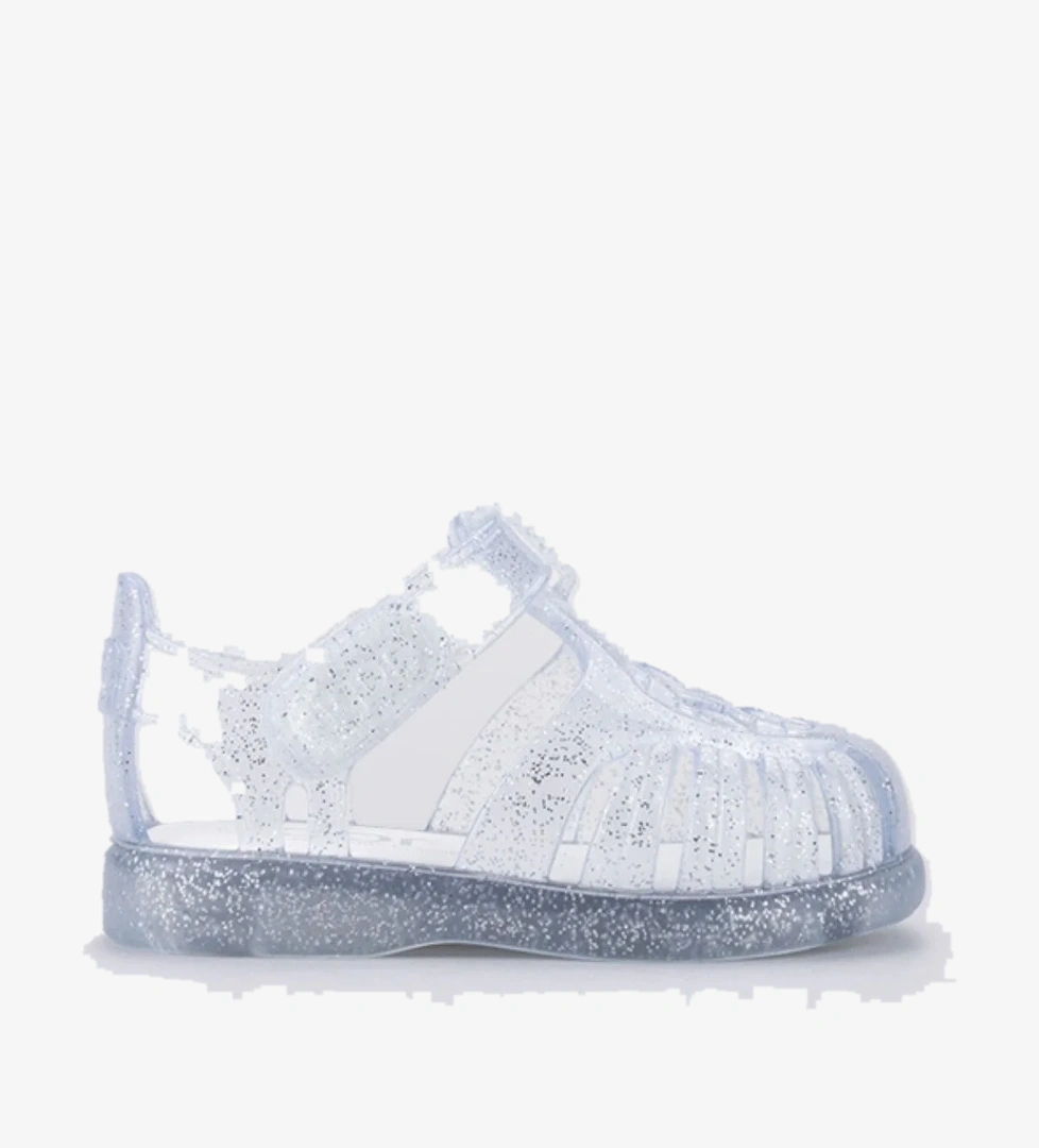 Tobby Gloss Glitter Çocuk Gri Sandalet S10308-igr091