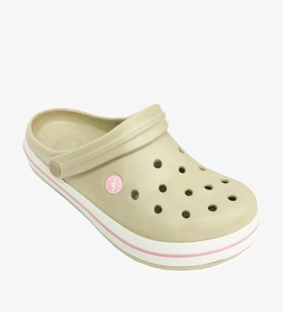 Akınal E195-25.M.024 Medical Sabo Erkek Terlik Bej Beyaz Kırmızı - Görsel 1