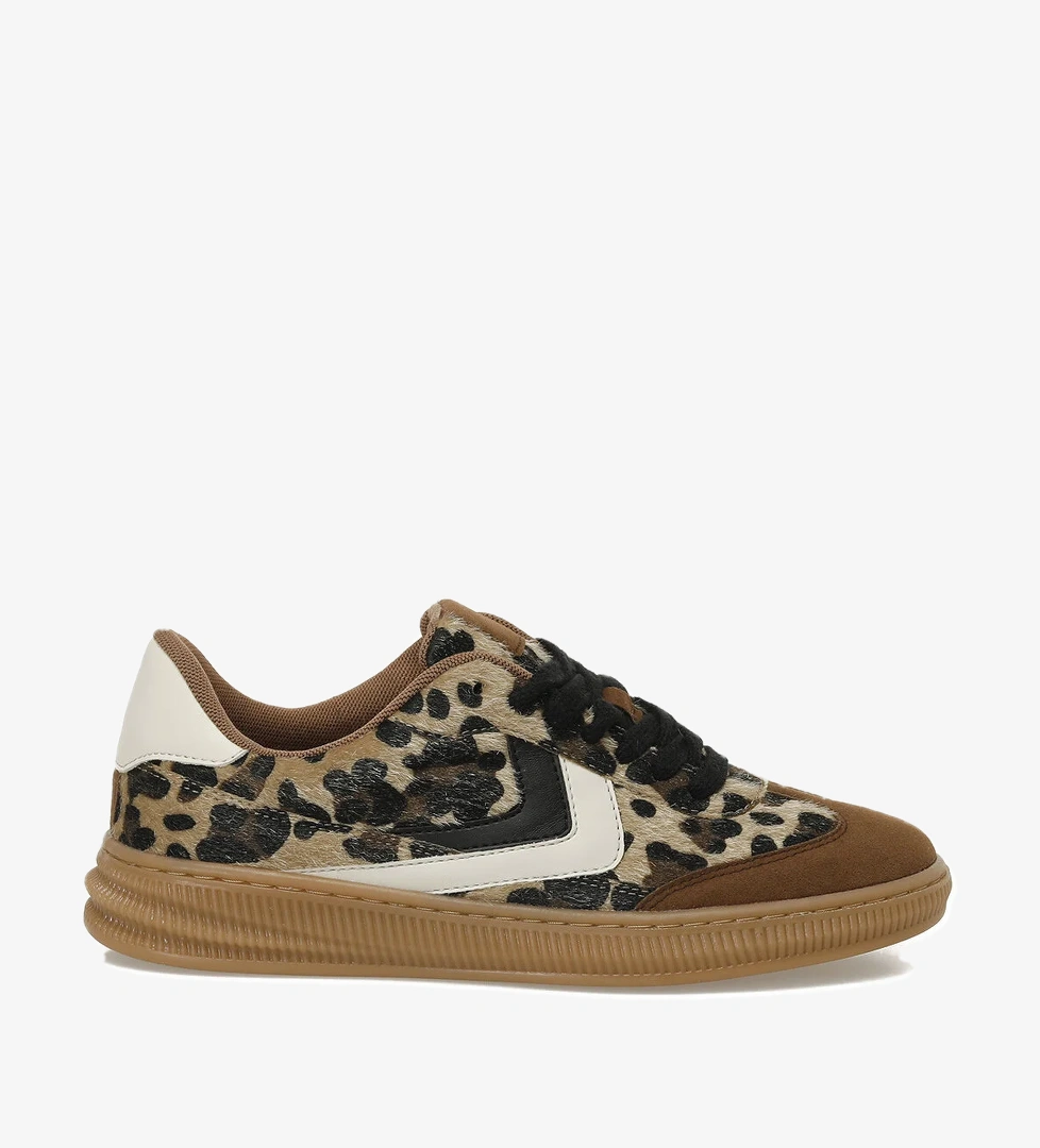 25K-2070 5PR Leopar Kadın Sneaker - Görsel 1