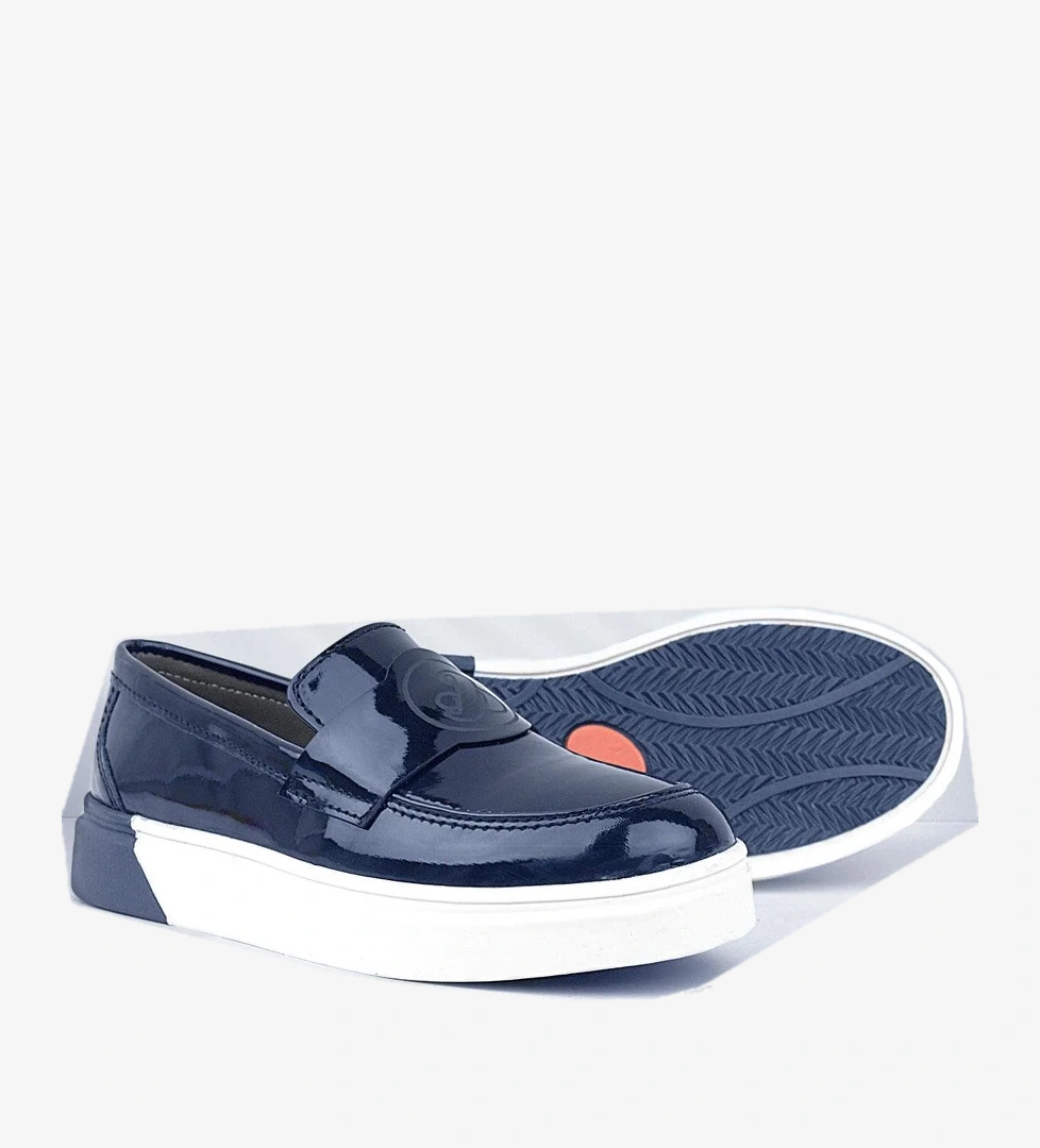 Rakerplus Lacivert Rugan Çocuk Klasik Ayakkabı model görseli