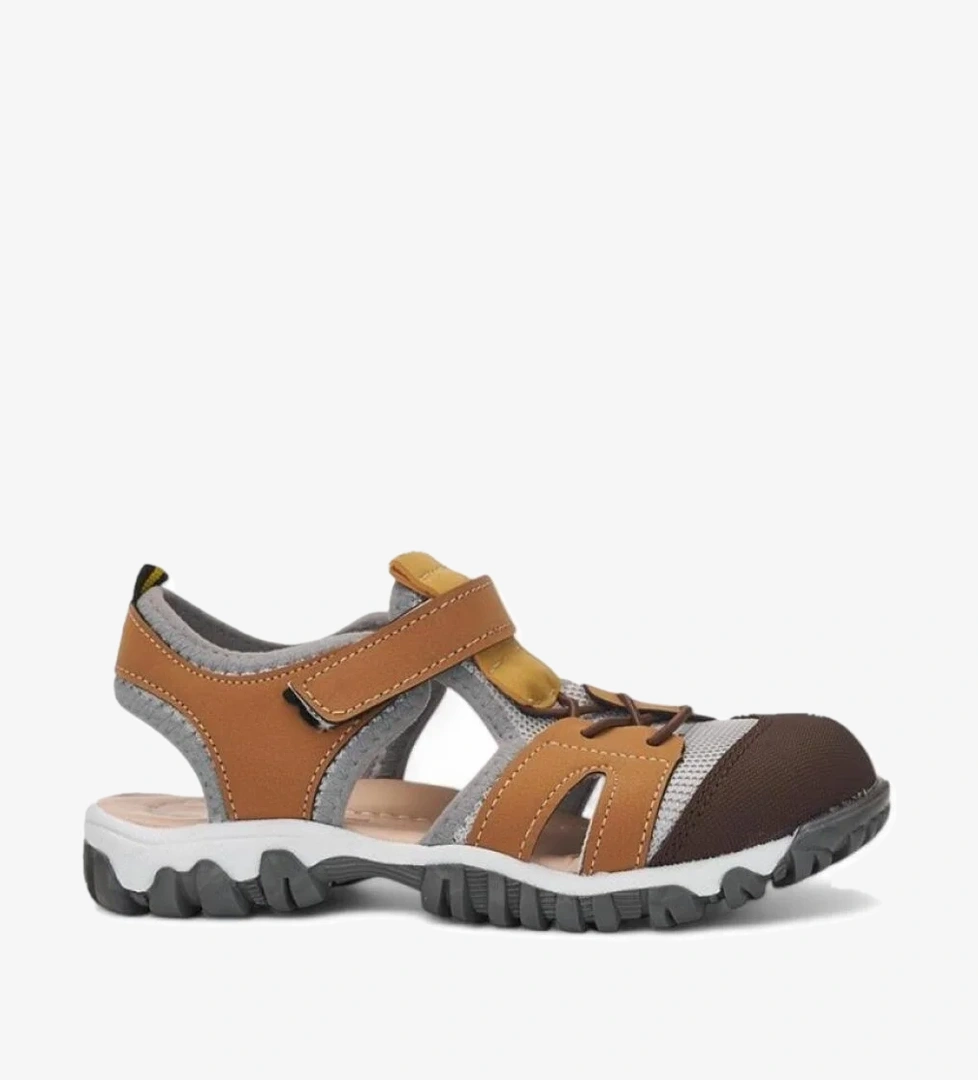 Arzen 03324 Ortopedik Erkek Çocuk Önü Kapalı Sandalet Ayakkabı