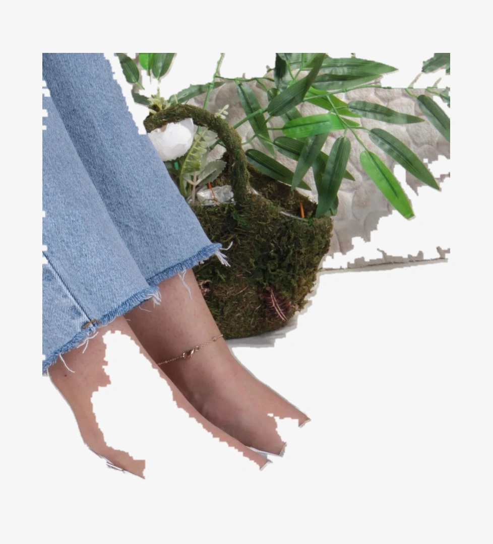 251 Ceyn İnci Toka Detaylı Şık Ev İş Ofis Rahat Günlük Ayakkabı Kadın Babet - Görsel 1