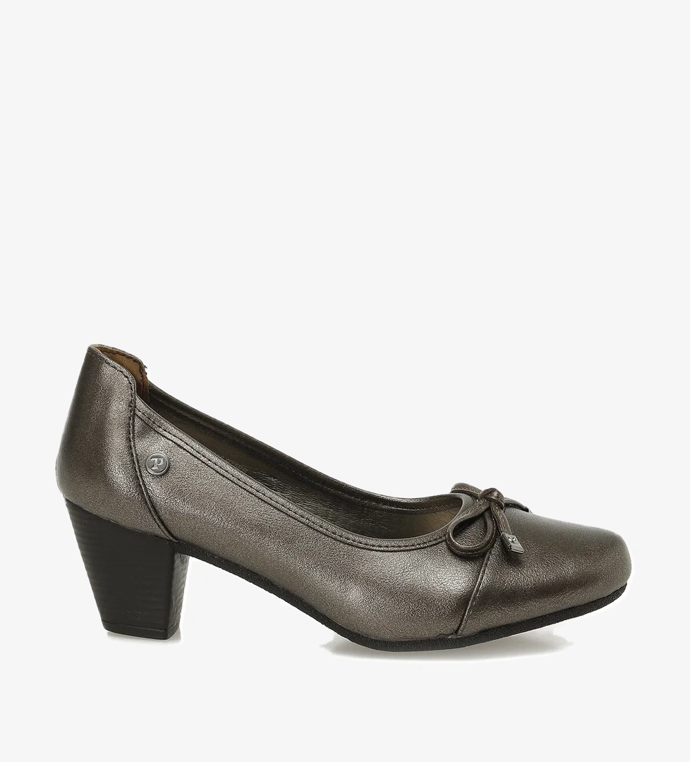 167045.PZ5PR Bronz Kadın Topuklu Ayakkabı - Görsel 1