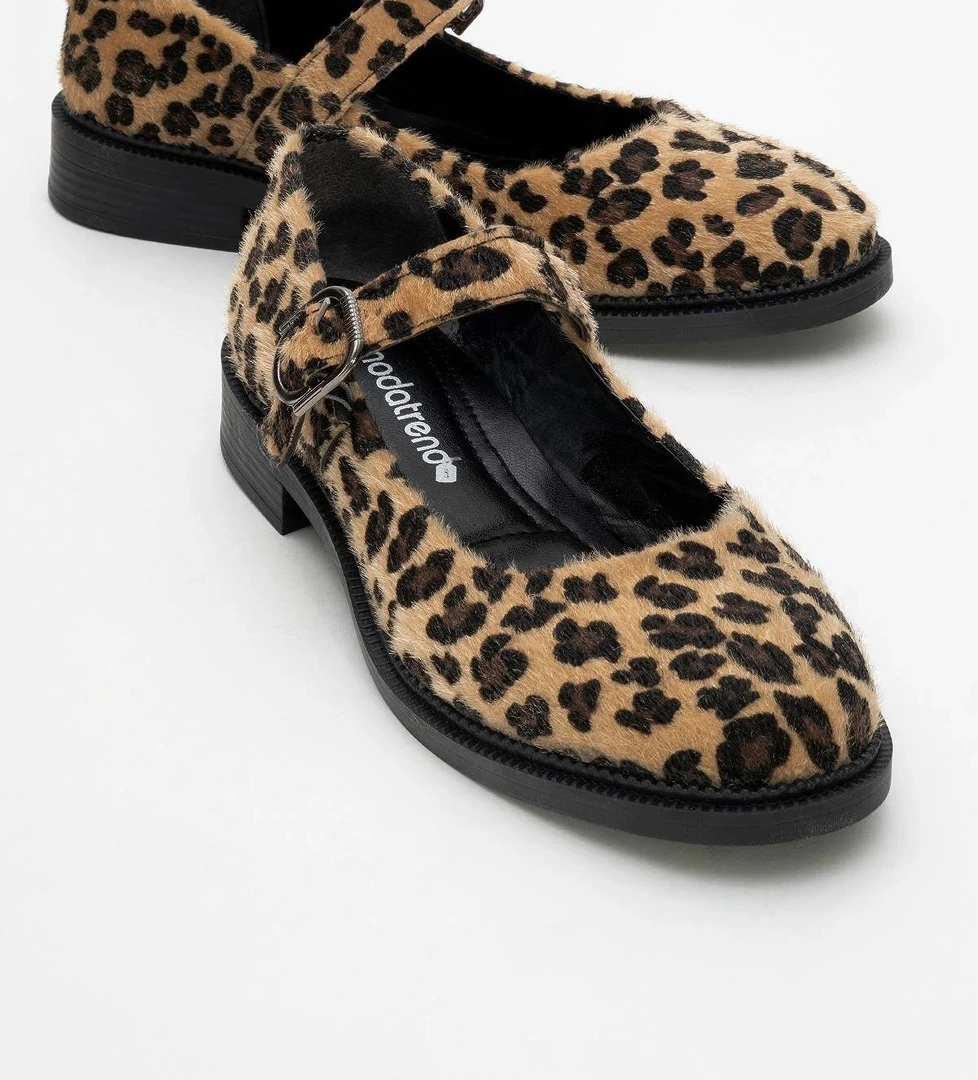 Kadın Günlük Ayakkabı LEOPAR SÜET
