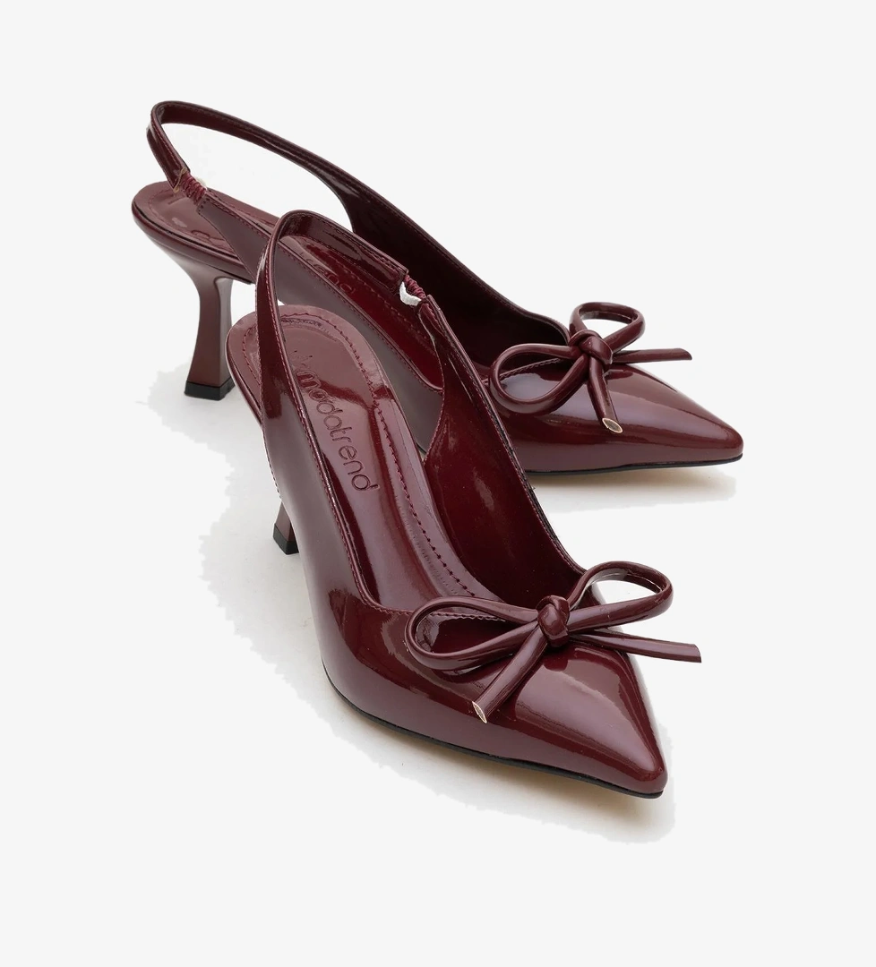 Kadın Topuklu Ayakkabı BORDO RUGAN