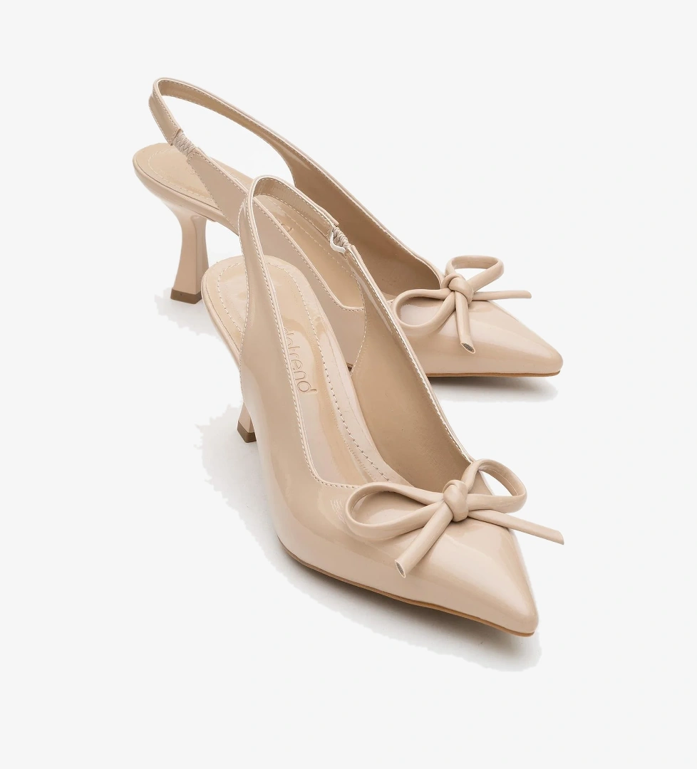 Ccway Kadın Topuklu Ayakkabı Rugan model görseli