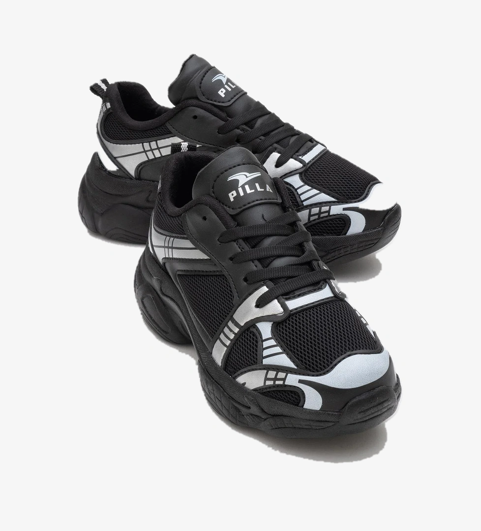 Anorak Kadın Spor Ayakkabı SİYAH GÜMÜŞ