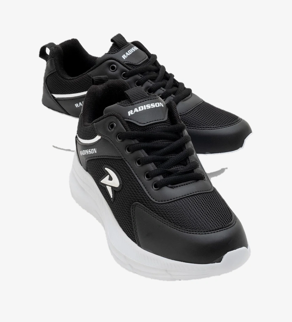 Cırtlı Anorak Kadın Spor Ayakkabı SİYAH BEYAZ