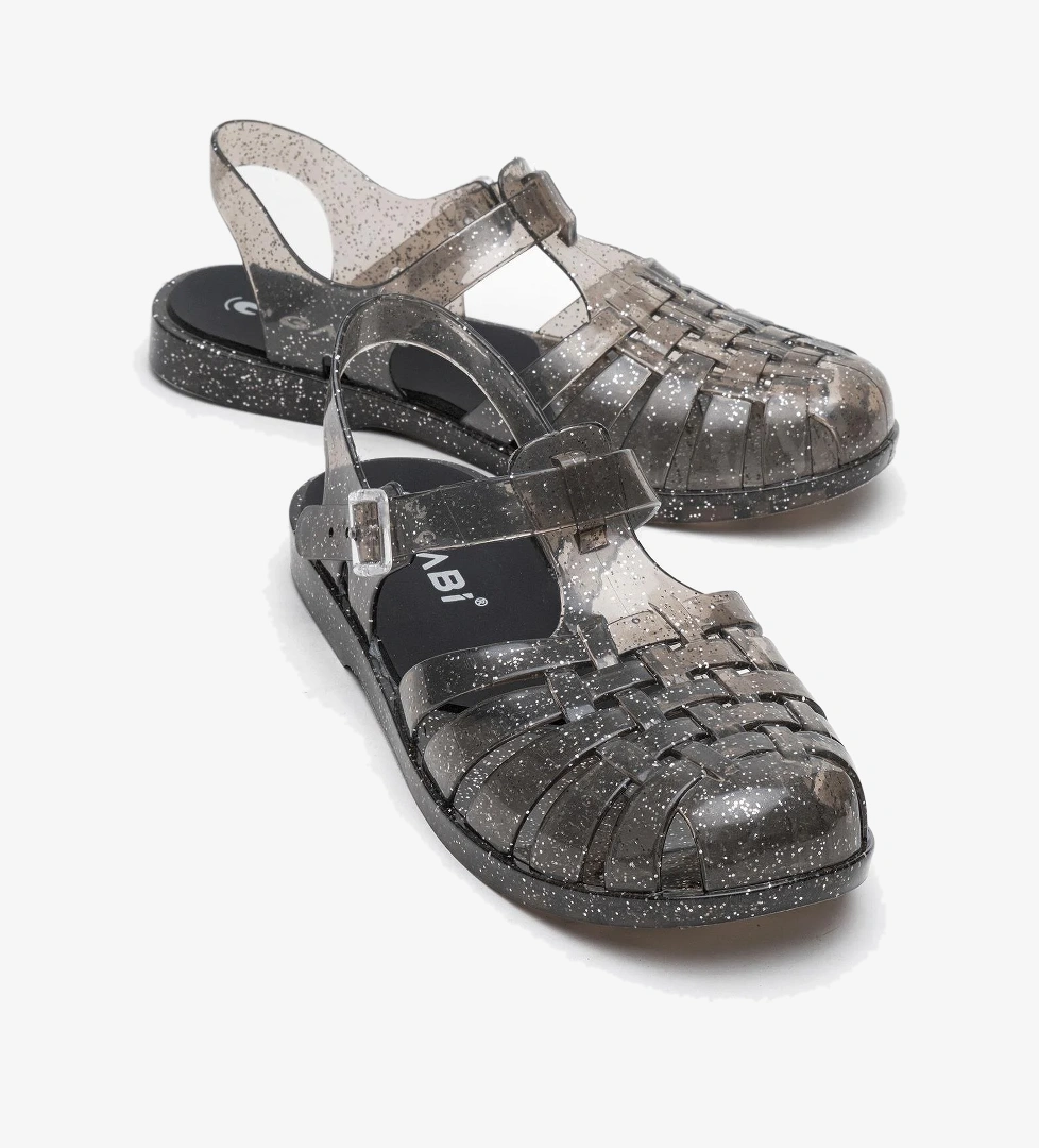 Önü Kapalı Plaj Sandalet SİYAH