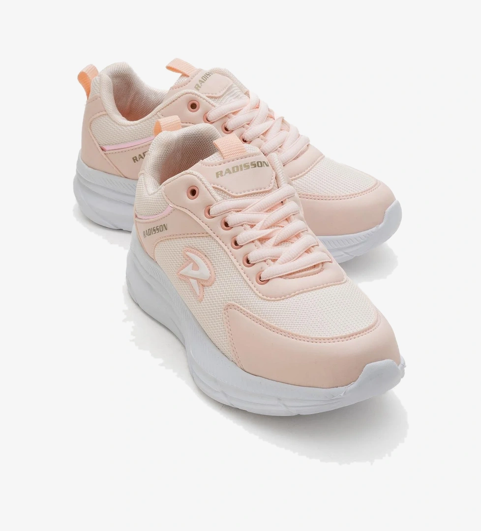 Cırtlı Anorak Kadın Spor Ayakkabı PUDRA BEYAZ