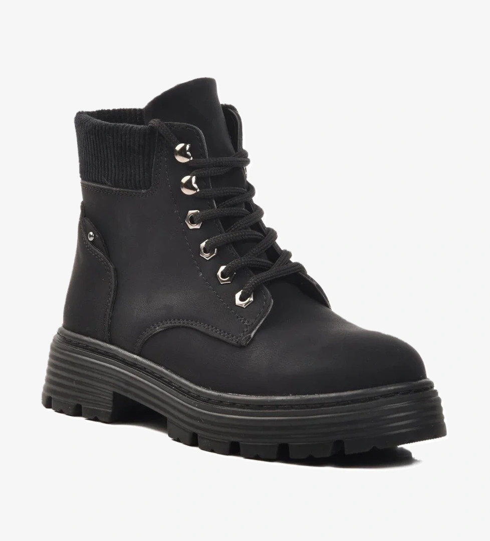 FO223 G Siyah-Siyah Kadın Bot