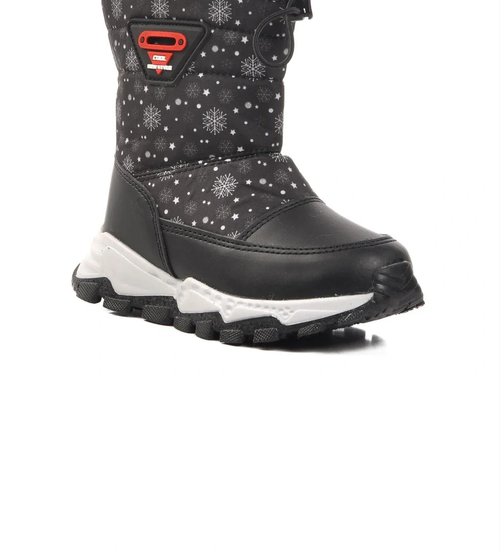 Sidney P Siyah Fermuarlı Hakiki Deri Çocuk Bot