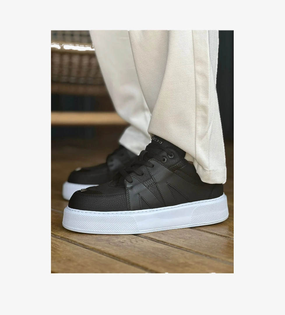 Bağcıklı Erkek Spor Ayakkabı Siyah - Görsel 1