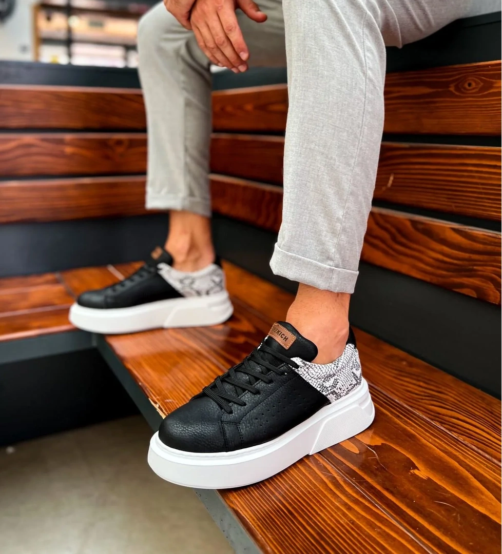 Bağcıklı Erkek Spor Ayakkabı Siyah