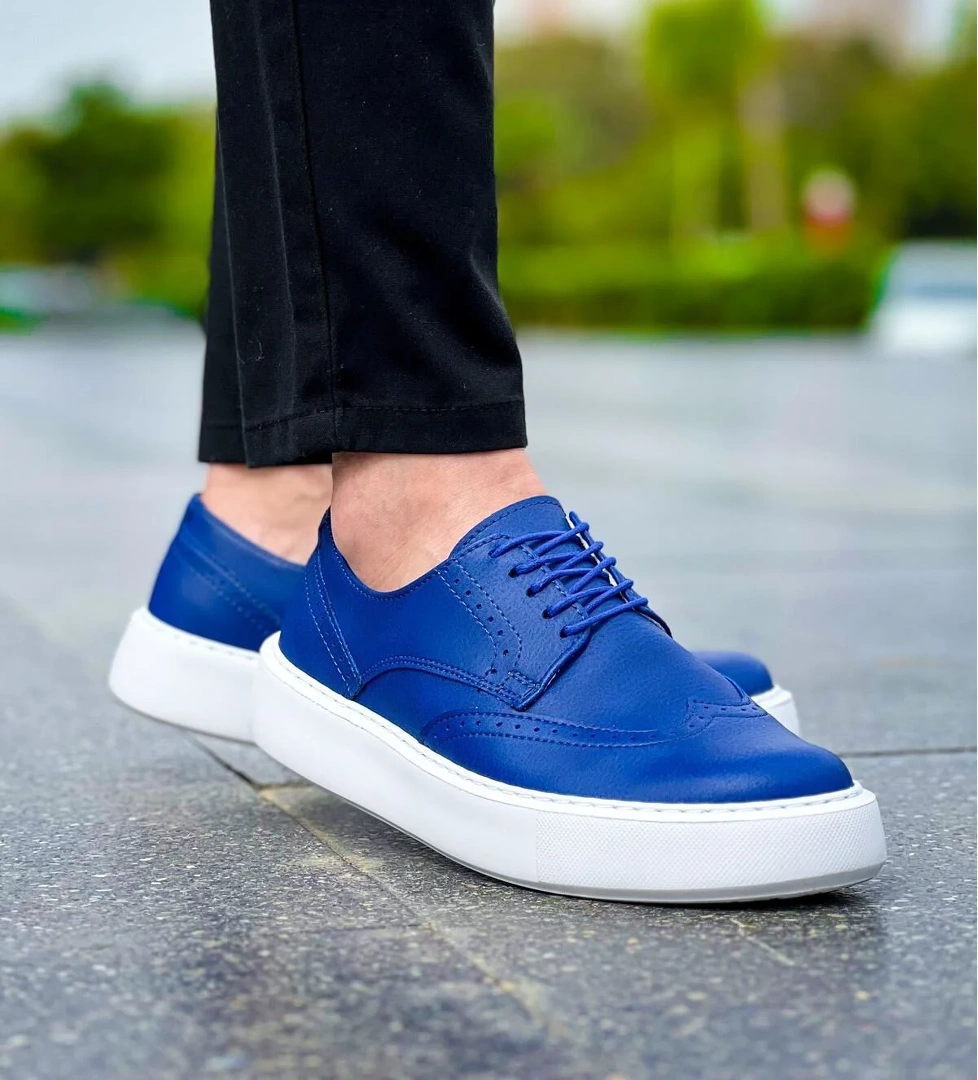 Bağcıklı Erkek Günlük Ayakkabı Mavi