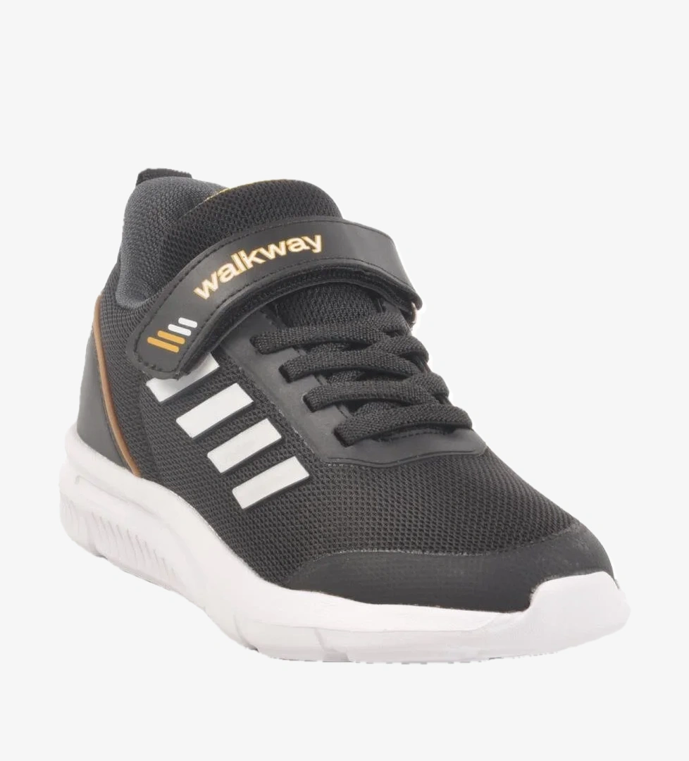 Fav 100 F Siyah-Beyaz Hafif Esnek Çocuk Spor Ayakkabı