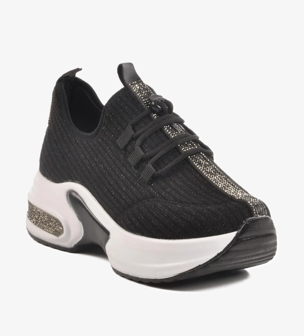 702322 Z Siyah-Beyaz Günlük Ayakkabı