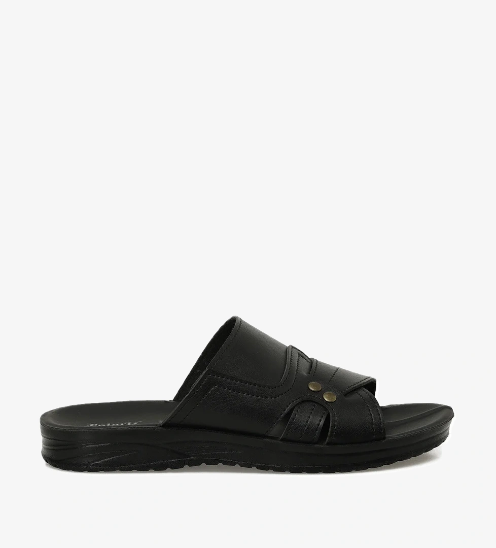 608015.M5PR Siyah Erkek Terlik - Görsel 1