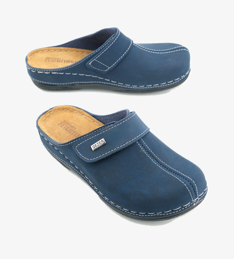 FEICHTINGEN Kadın Yazlık İç Taban Hakiki Deri Tek Cırtlı Ayarlanabilir Rahat Taban Günlük Terlik - Görsel 1