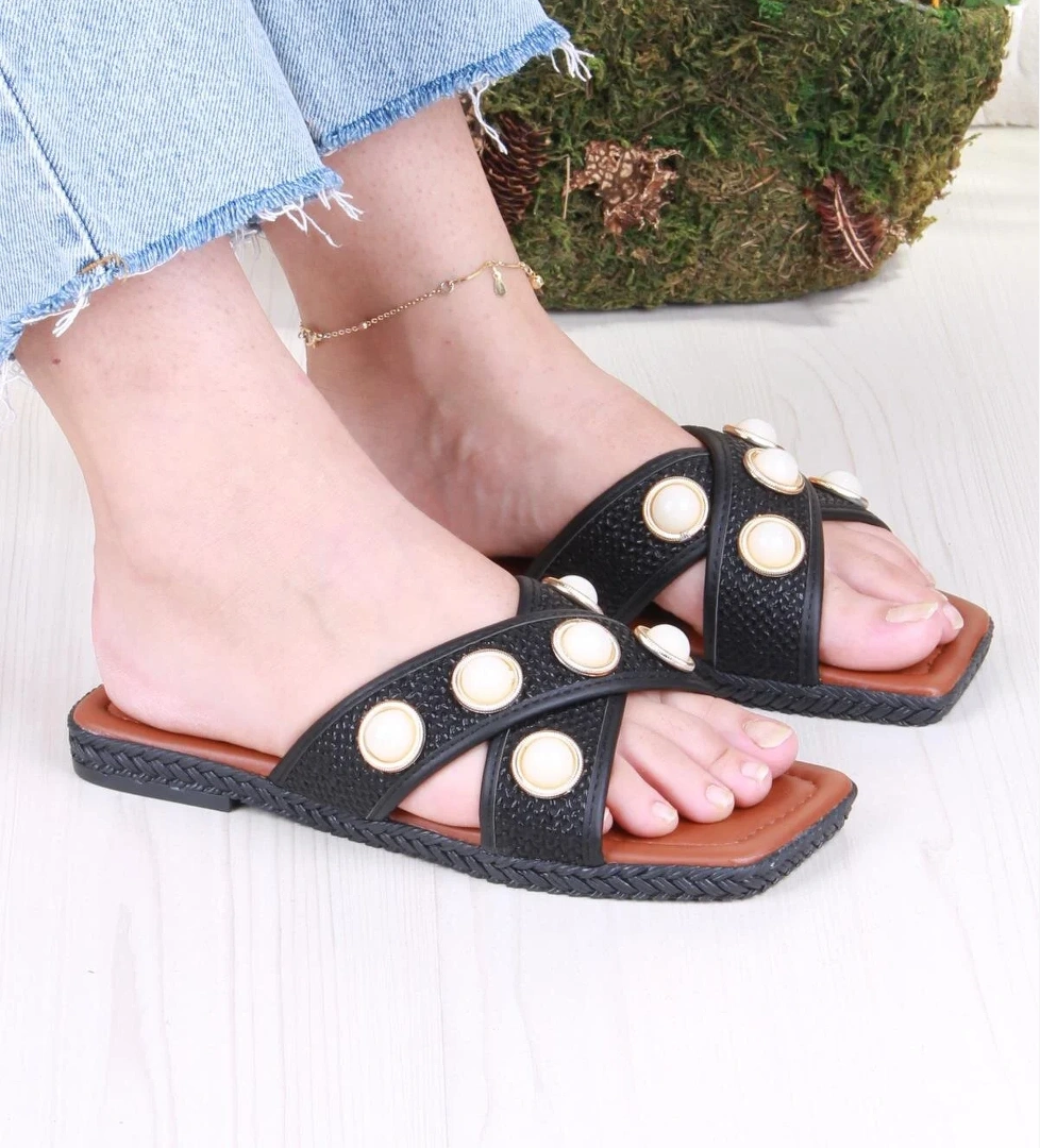 Fort 014-20 Fls Toka Detaylı Tatil Terliği Günlük Terlik Kadın model görseli