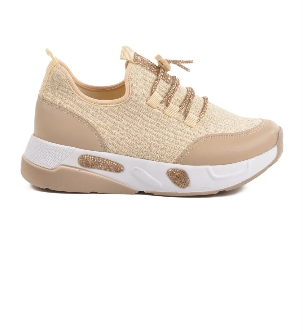 A Spor Aspor Bej Taşlı Kadın Sneaker model görseli