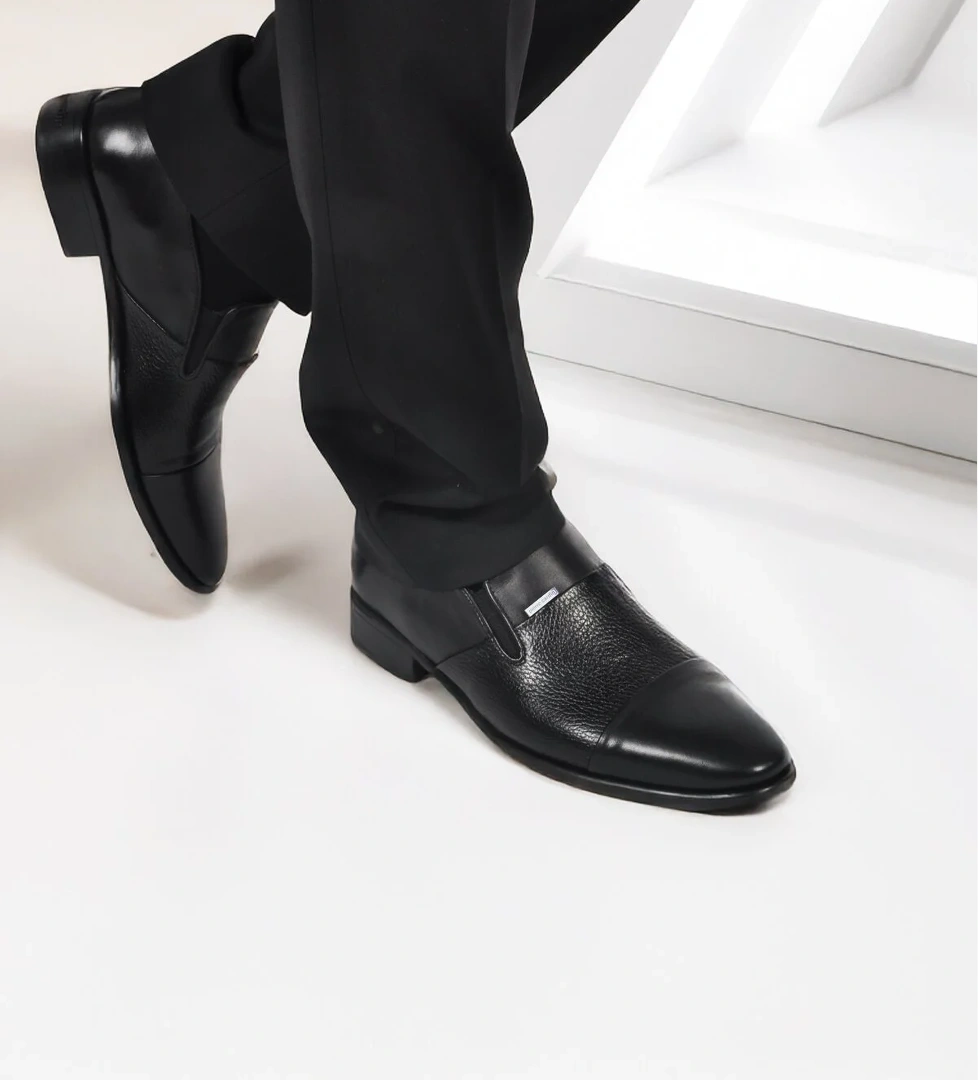 Pierre Cardin Siyah Hakiki Deri Erkek Klasik Ayakkabı model görseli