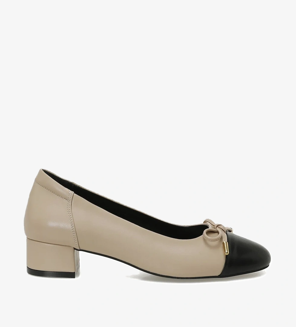 326037.Z 5PR Bej Kadın Topuklu Ayakkabı - Görsel 1